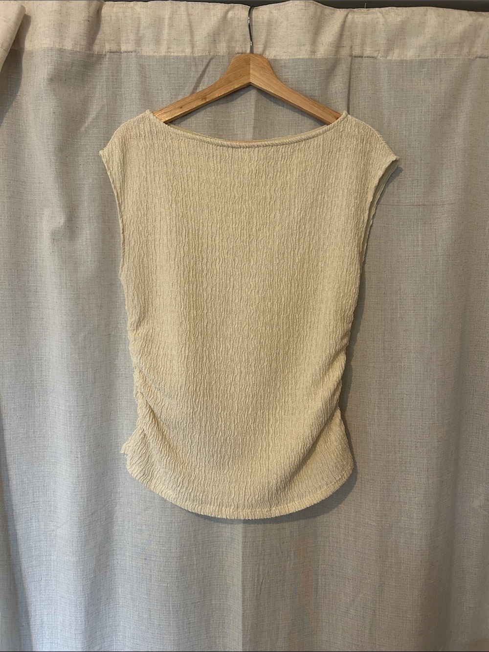 H&M Cream Textured Tank Top